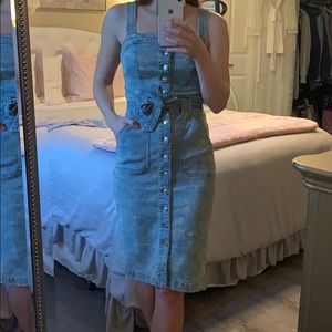 Jean button down Guess dress